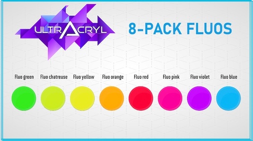 [903] Set of 8 Fluo